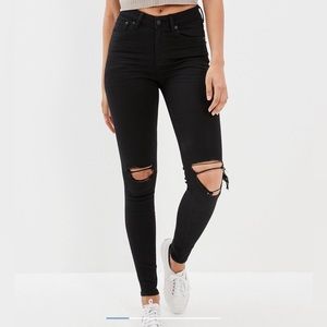 AE Ne(x)t Level Ripped High V-Rise Jegging Size 8 NWOT